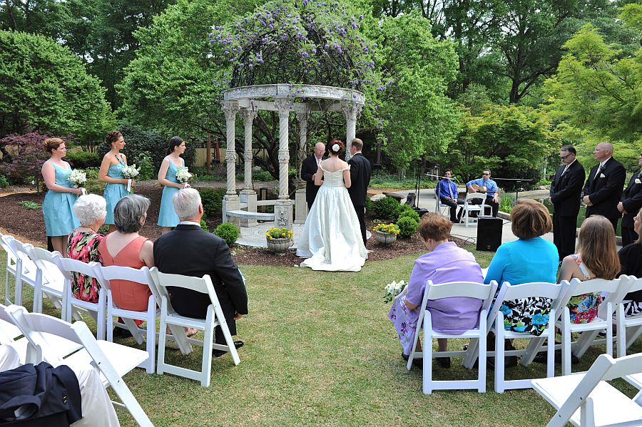 wedding at the arboretum wilmington, nc
