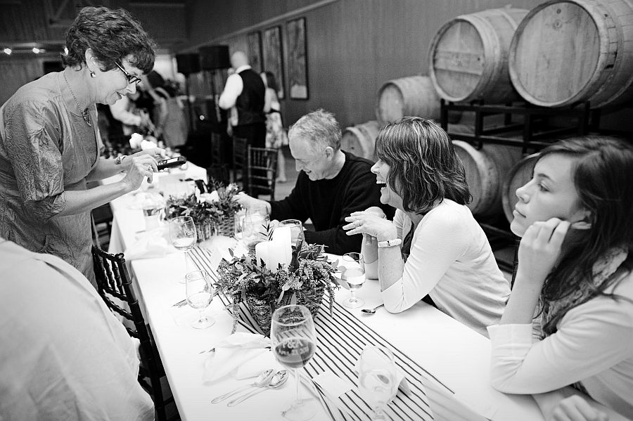 wedding reception at the Silver Coast Winery