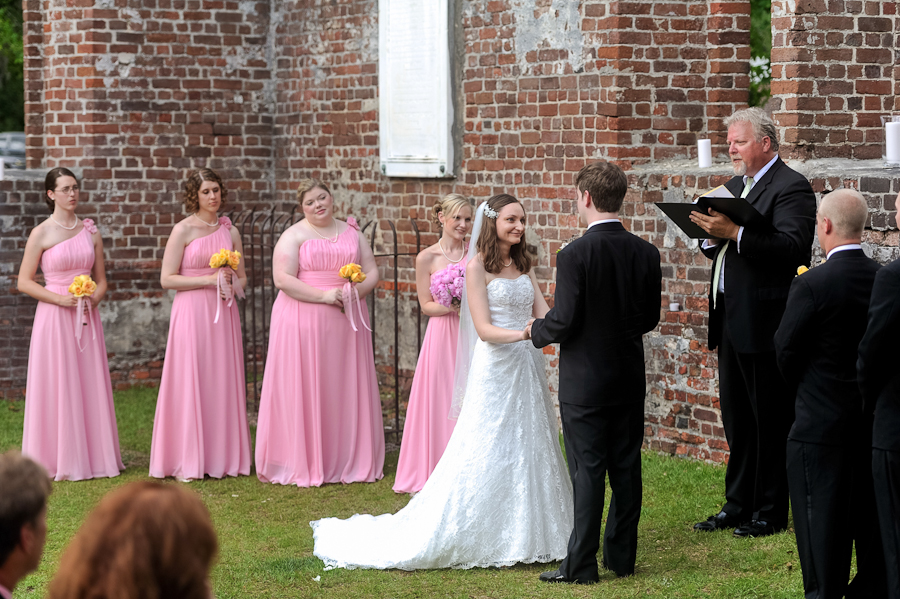 Wedding at St. Philip's church at Brunswick Town