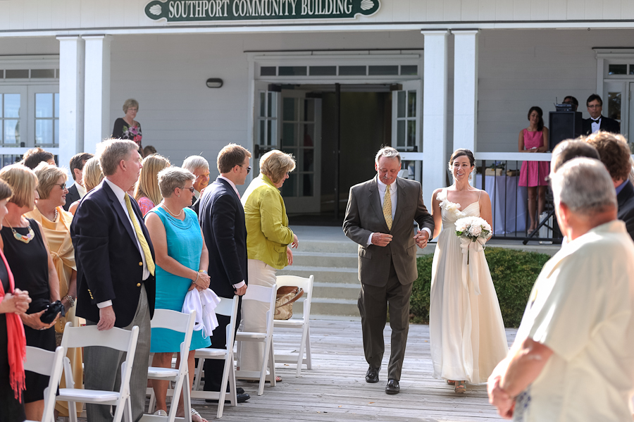 A wedding at the Southport Community Building.