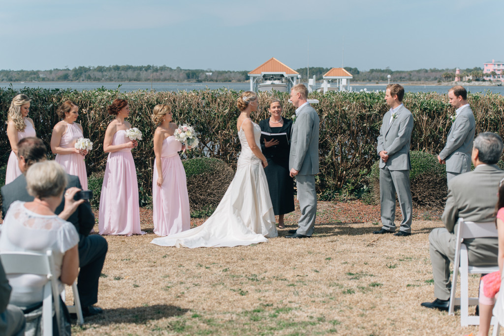 Wedding ceremony on Topsail beach
