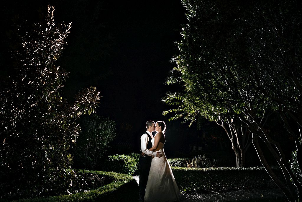 Bellamy Mansion wedding at night