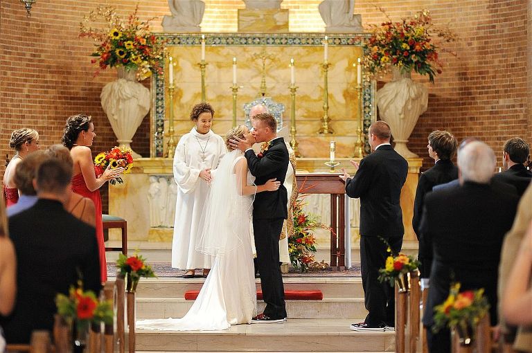 Wedding Ceremony at Saint Mary's Catholic Church Wilmington, NC