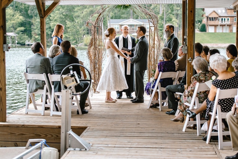 Wedding Ceremony at Lake Gaston