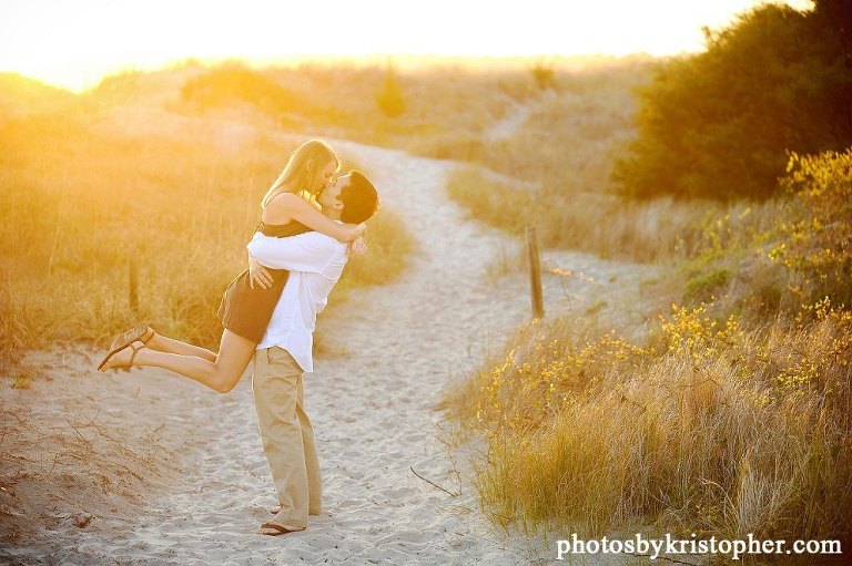 Wrightsville beach engagement photography