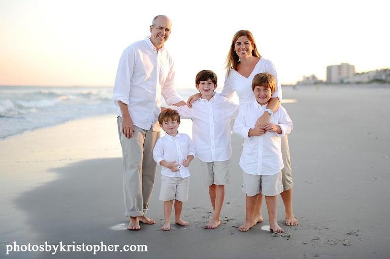 Wrightsville beach family portrait